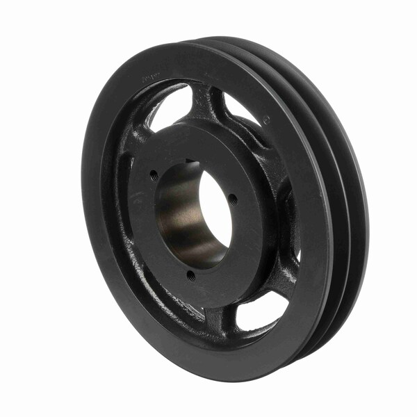 2 Groove Cast Iron Bushed Bore Multiple Sheave, 2Q5V92